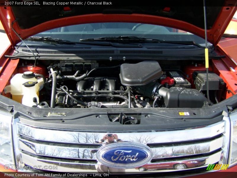 Blazing Copper Metallic / Charcoal Black 2007 Ford Edge SEL