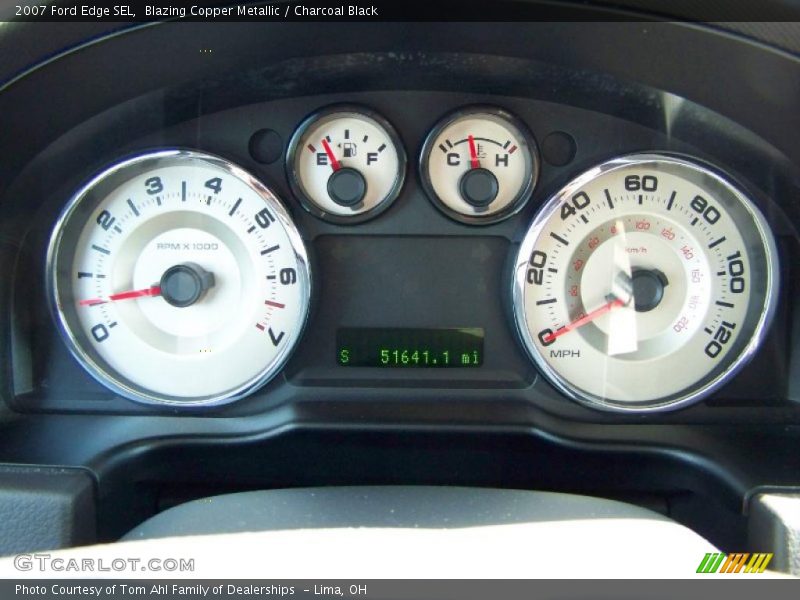 Blazing Copper Metallic / Charcoal Black 2007 Ford Edge SEL