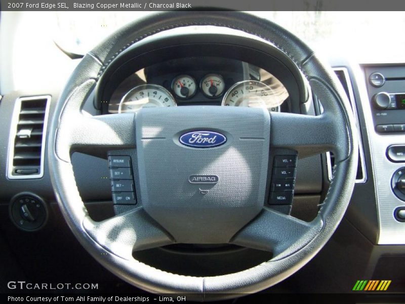 Blazing Copper Metallic / Charcoal Black 2007 Ford Edge SEL