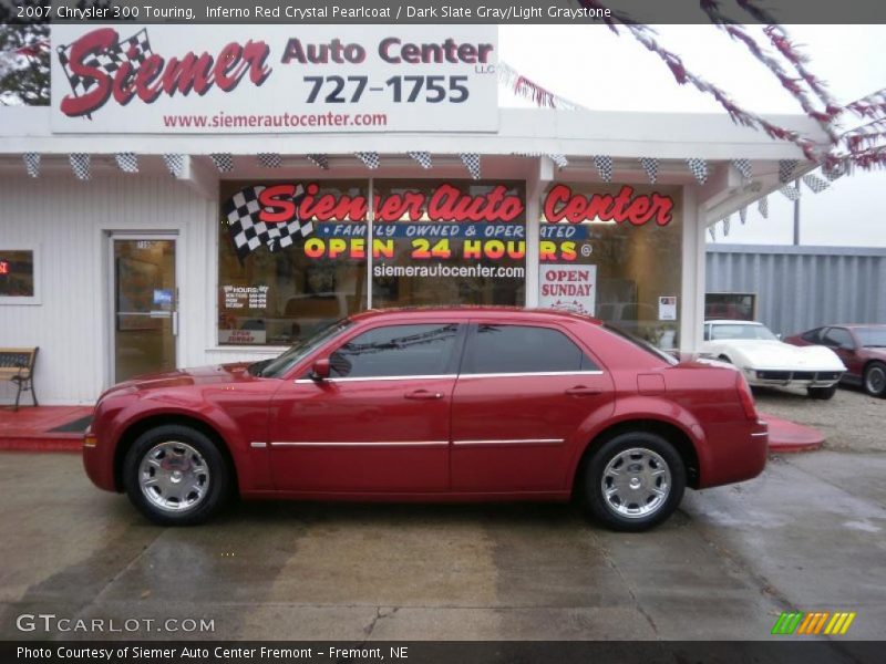 Inferno Red Crystal Pearlcoat / Dark Slate Gray/Light Graystone 2007 Chrysler 300 Touring