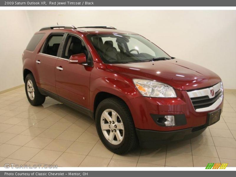 Red Jewel Tintcoat / Black 2009 Saturn Outlook XR