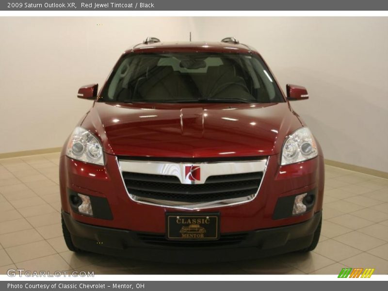 Red Jewel Tintcoat / Black 2009 Saturn Outlook XR