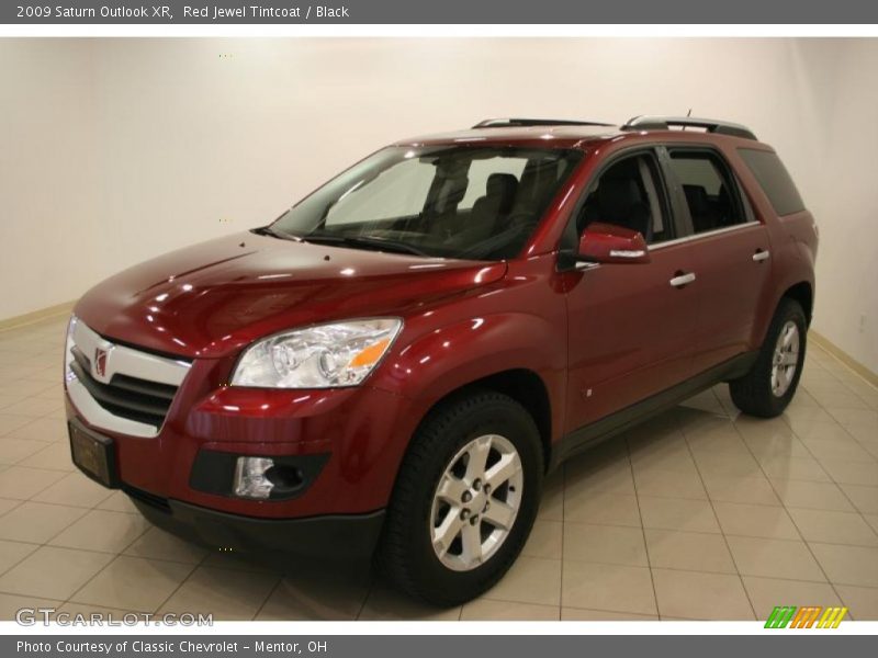 Red Jewel Tintcoat / Black 2009 Saturn Outlook XR