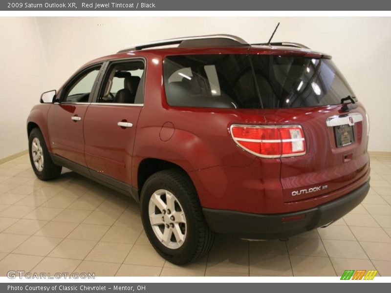 Red Jewel Tintcoat / Black 2009 Saturn Outlook XR