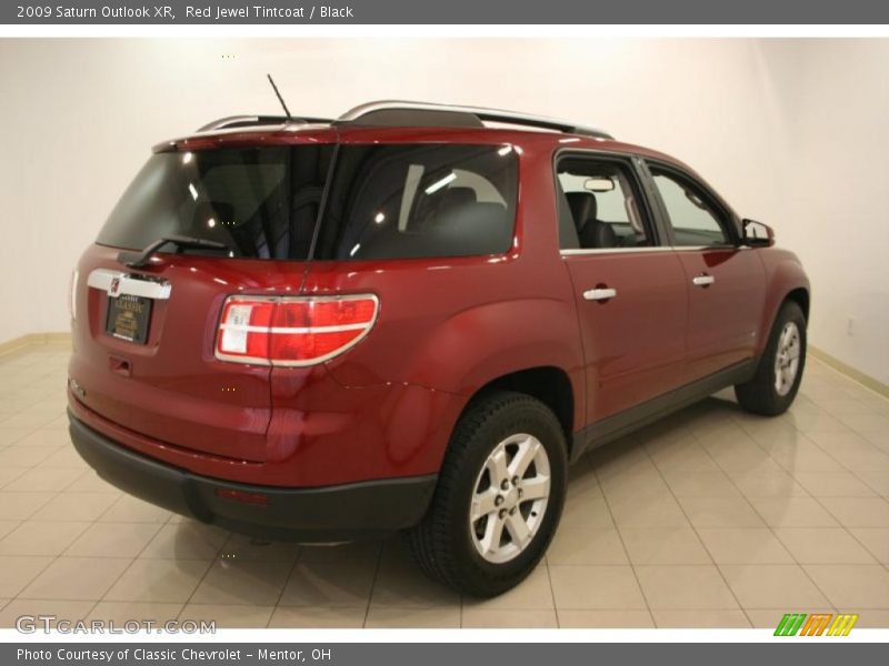 Red Jewel Tintcoat / Black 2009 Saturn Outlook XR
