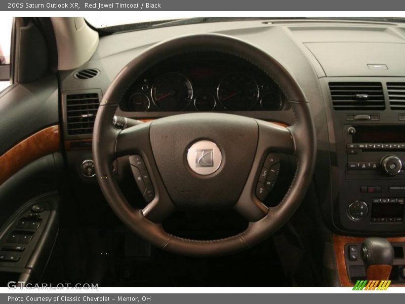 Red Jewel Tintcoat / Black 2009 Saturn Outlook XR
