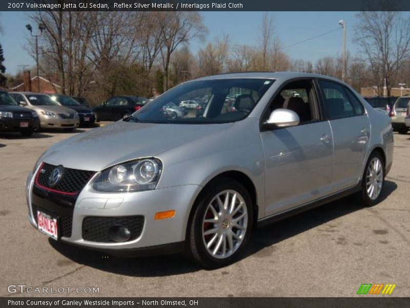 Reflex Silver Metallic / Interlagos Plaid Cloth 2007 Volkswagen Jetta GLI Sedan