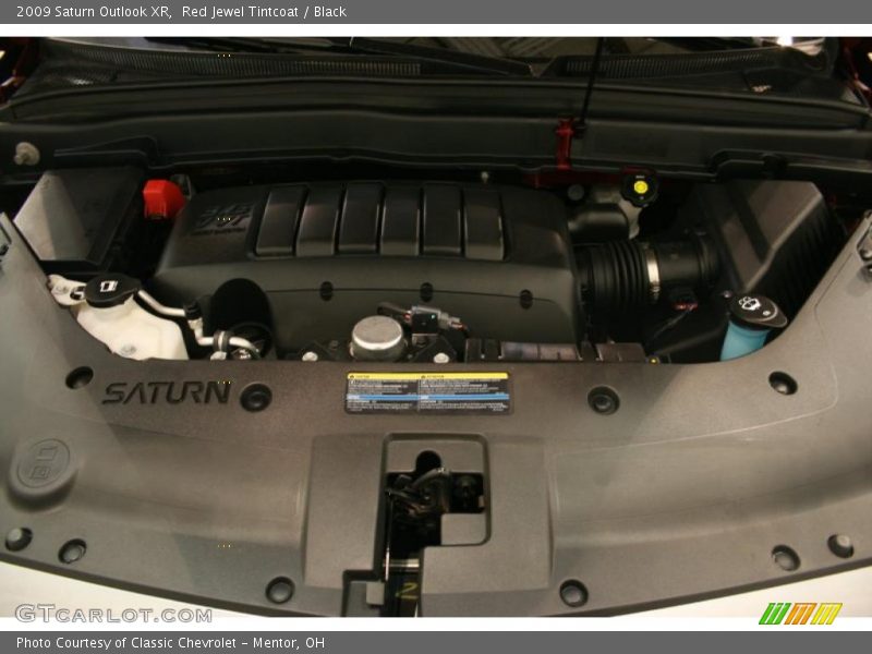 Red Jewel Tintcoat / Black 2009 Saturn Outlook XR