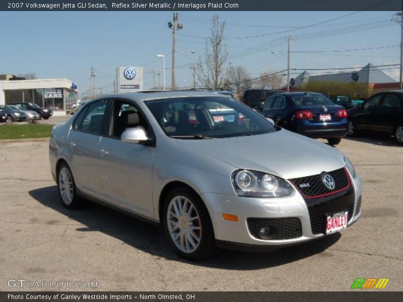 Reflex Silver Metallic / Interlagos Plaid Cloth 2007 Volkswagen Jetta GLI Sedan