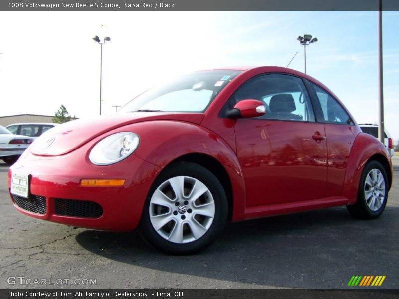 Salsa Red / Black 2008 Volkswagen New Beetle S Coupe