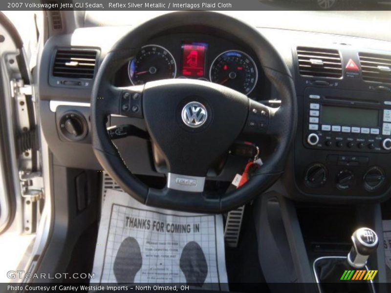 Reflex Silver Metallic / Interlagos Plaid Cloth 2007 Volkswagen Jetta GLI Sedan