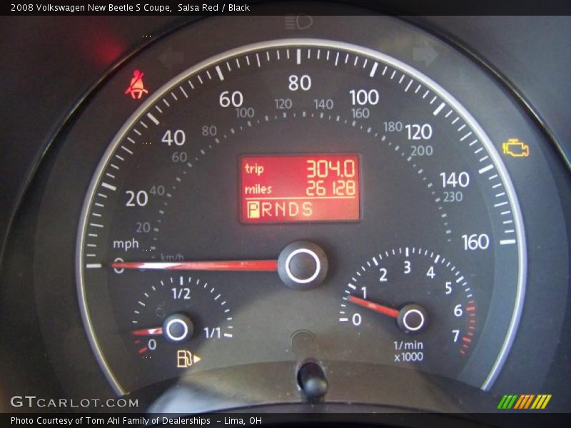 Salsa Red / Black 2008 Volkswagen New Beetle S Coupe