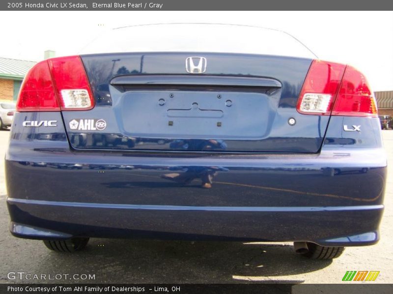 Eternal Blue Pearl / Gray 2005 Honda Civic LX Sedan