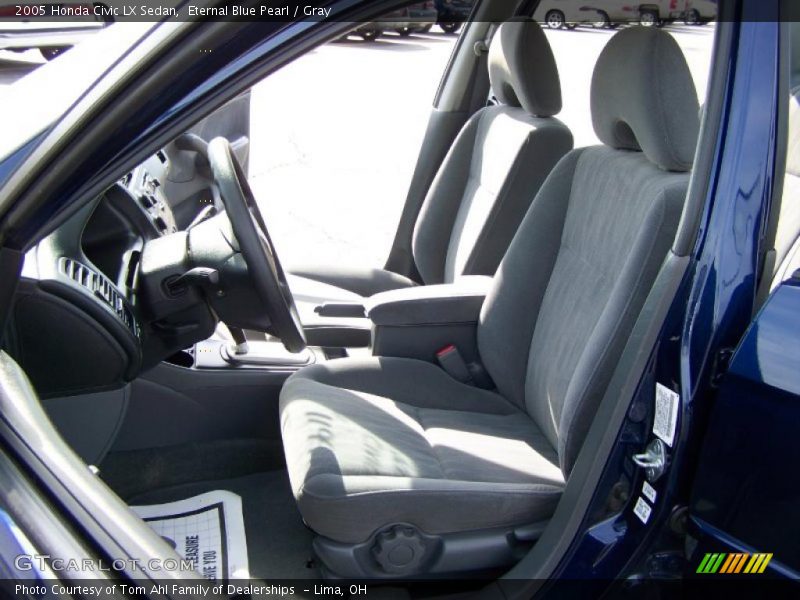 Eternal Blue Pearl / Gray 2005 Honda Civic LX Sedan