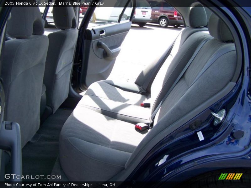 Eternal Blue Pearl / Gray 2005 Honda Civic LX Sedan