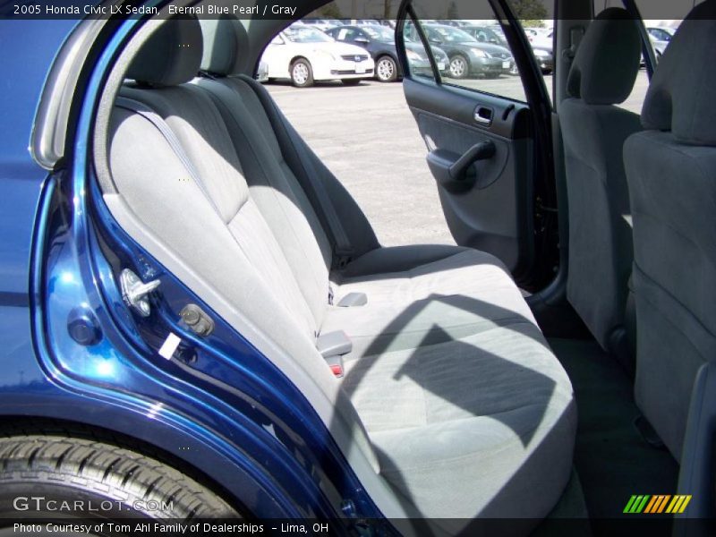 Eternal Blue Pearl / Gray 2005 Honda Civic LX Sedan
