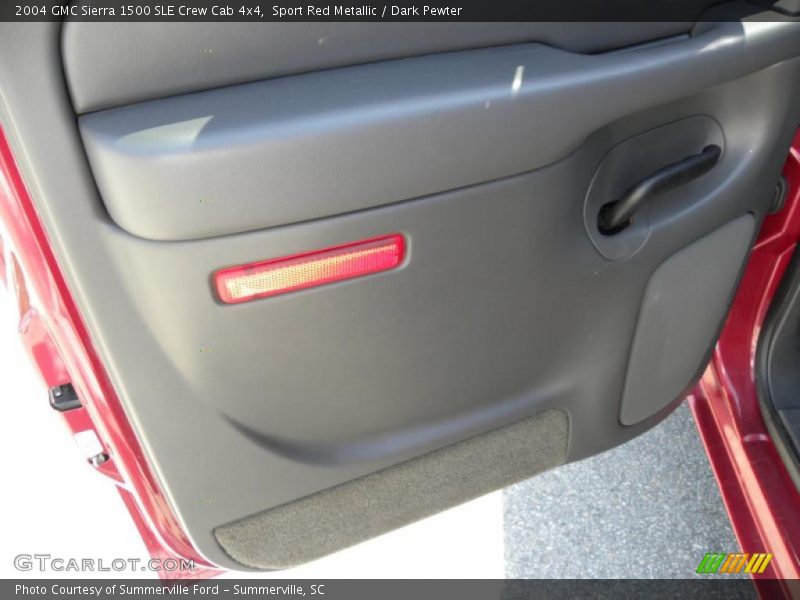 Sport Red Metallic / Dark Pewter 2004 GMC Sierra 1500 SLE Crew Cab 4x4