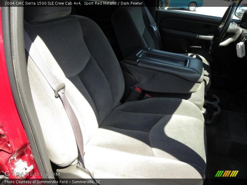Sport Red Metallic / Dark Pewter 2004 GMC Sierra 1500 SLE Crew Cab 4x4