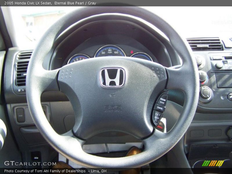 Eternal Blue Pearl / Gray 2005 Honda Civic LX Sedan