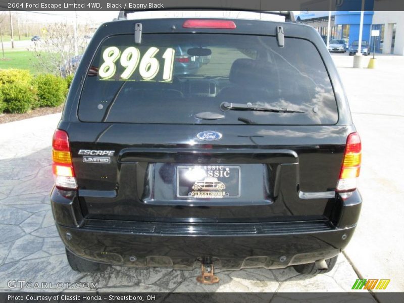 Black / Ebony Black 2004 Ford Escape Limited 4WD