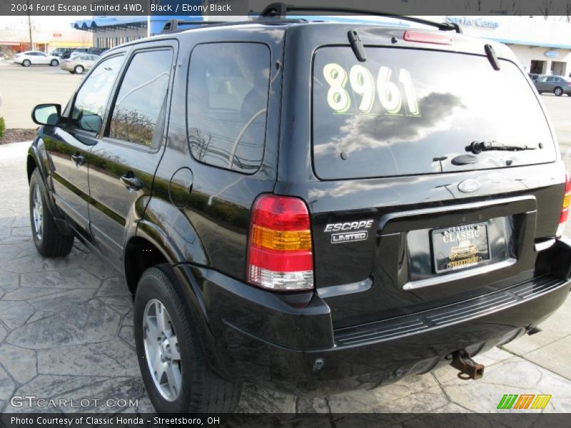 Black / Ebony Black 2004 Ford Escape Limited 4WD