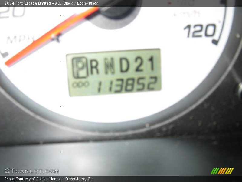 Black / Ebony Black 2004 Ford Escape Limited 4WD