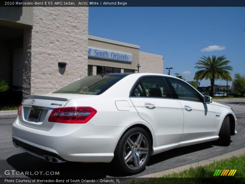 Arctic White / Almond Beige 2010 Mercedes-Benz E 63 AMG Sedan