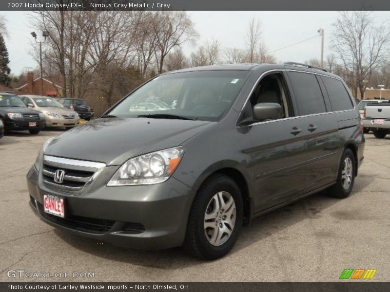 Nimbus Gray Metallic / Gray 2007 Honda Odyssey EX-L