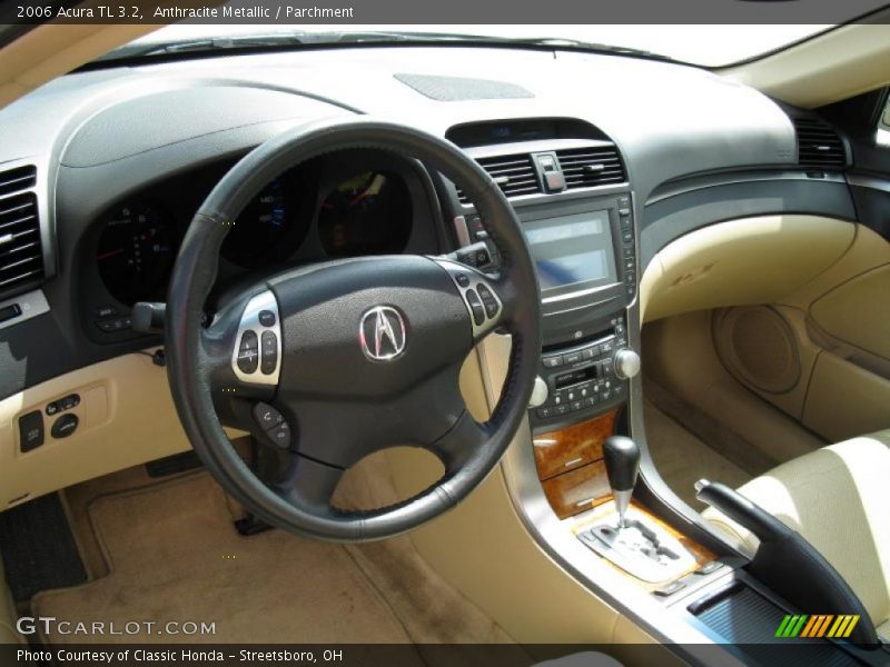 Anthracite Metallic / Parchment 2006 Acura TL 3.2