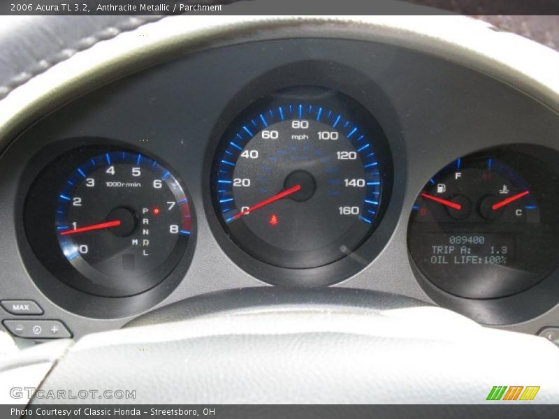 Anthracite Metallic / Parchment 2006 Acura TL 3.2