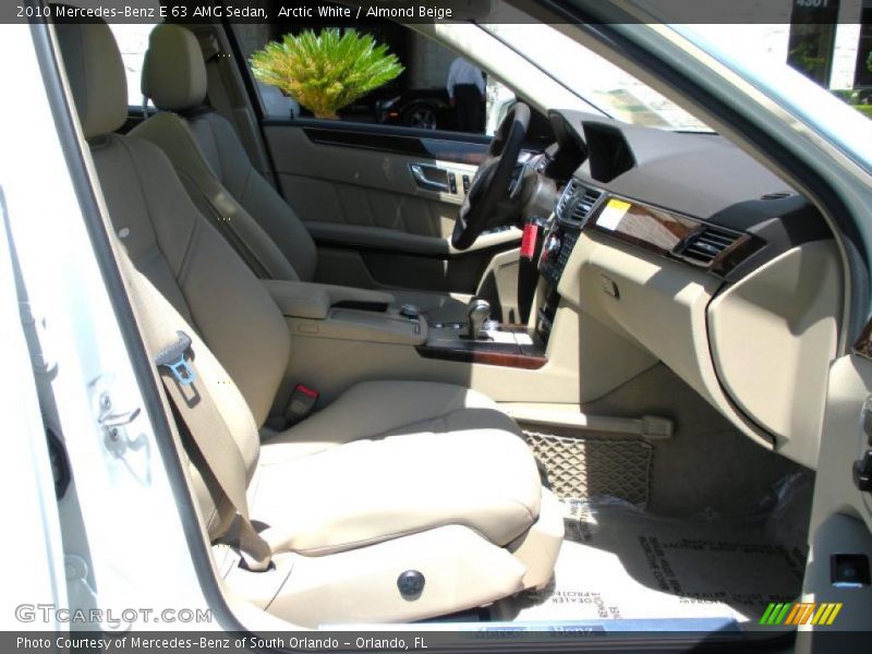 Arctic White / Almond Beige 2010 Mercedes-Benz E 63 AMG Sedan