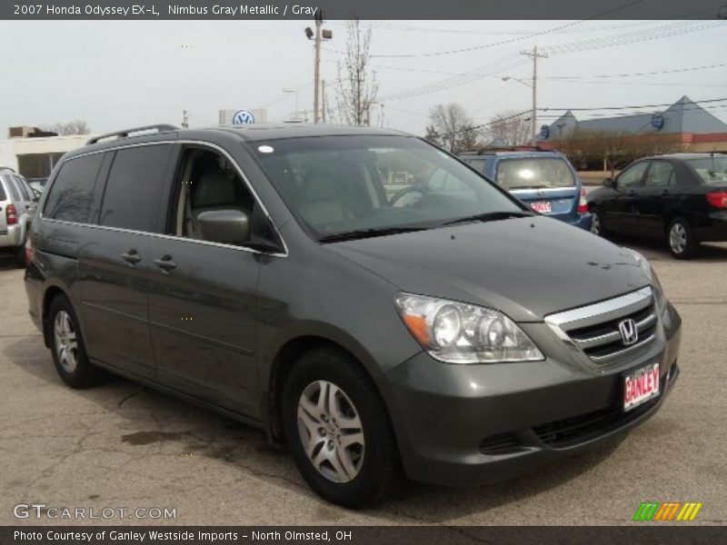 Nimbus Gray Metallic / Gray 2007 Honda Odyssey EX-L
