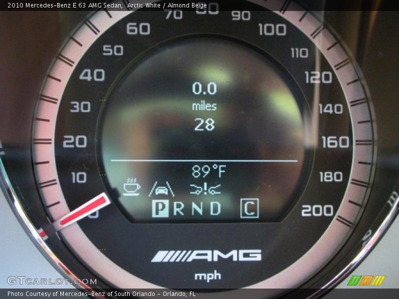 Arctic White / Almond Beige 2010 Mercedes-Benz E 63 AMG Sedan