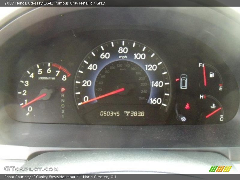 Nimbus Gray Metallic / Gray 2007 Honda Odyssey EX-L