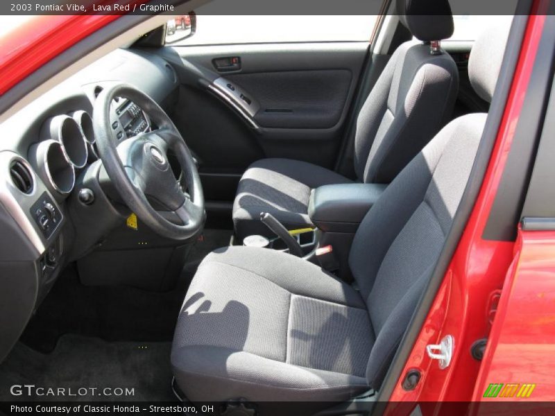 Lava Red / Graphite 2003 Pontiac Vibe