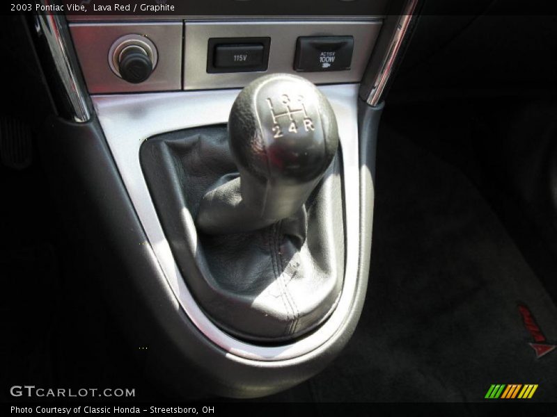 Lava Red / Graphite 2003 Pontiac Vibe