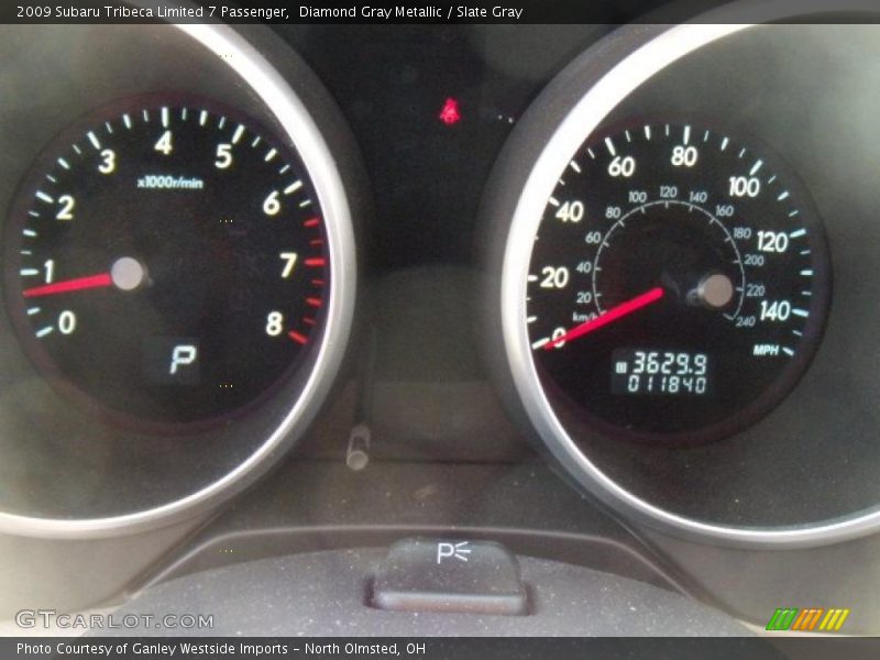 Diamond Gray Metallic / Slate Gray 2009 Subaru Tribeca Limited 7 Passenger