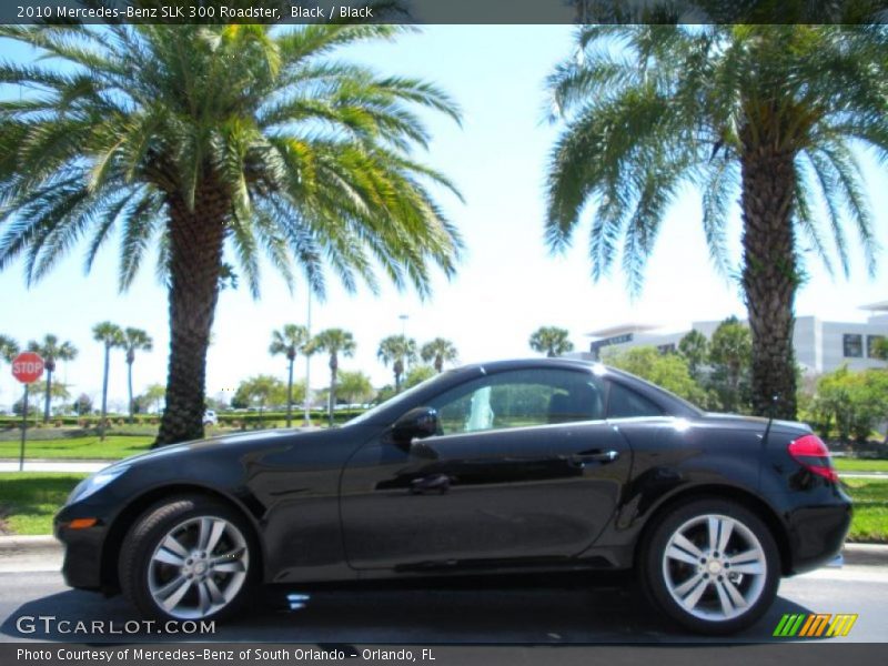 Black / Black 2010 Mercedes-Benz SLK 300 Roadster