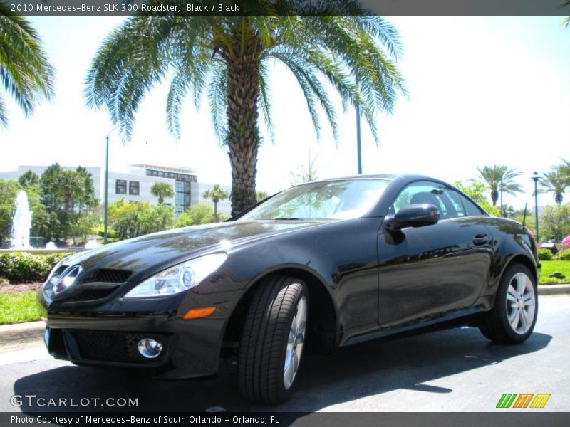 Black / Black 2010 Mercedes-Benz SLK 300 Roadster