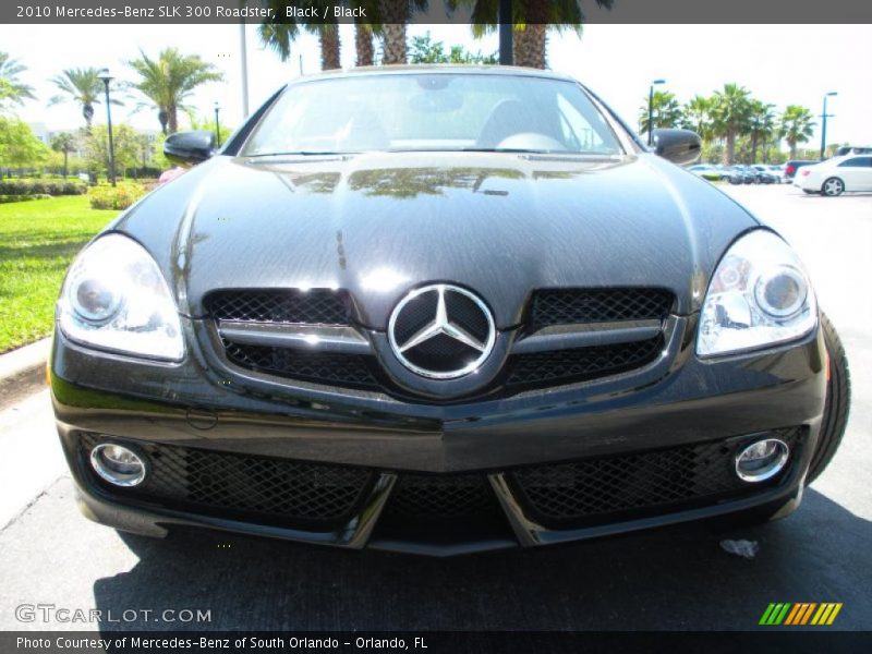 Black / Black 2010 Mercedes-Benz SLK 300 Roadster