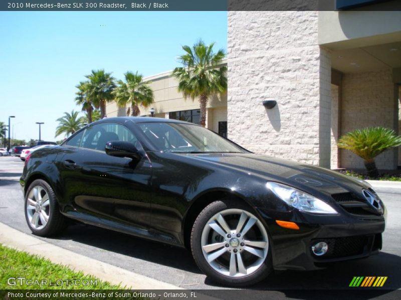 Black / Black 2010 Mercedes-Benz SLK 300 Roadster