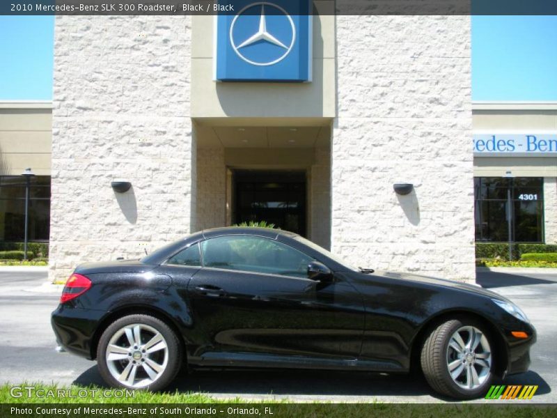 Black / Black 2010 Mercedes-Benz SLK 300 Roadster