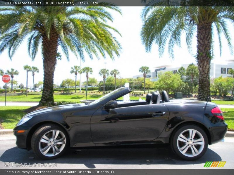 Black / Black 2010 Mercedes-Benz SLK 300 Roadster