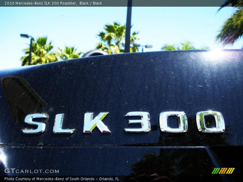 Black / Black 2010 Mercedes-Benz SLK 300 Roadster