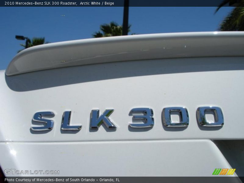 Arctic White / Beige 2010 Mercedes-Benz SLK 300 Roadster