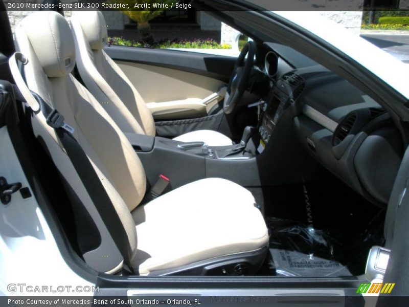 Arctic White / Beige 2010 Mercedes-Benz SLK 300 Roadster