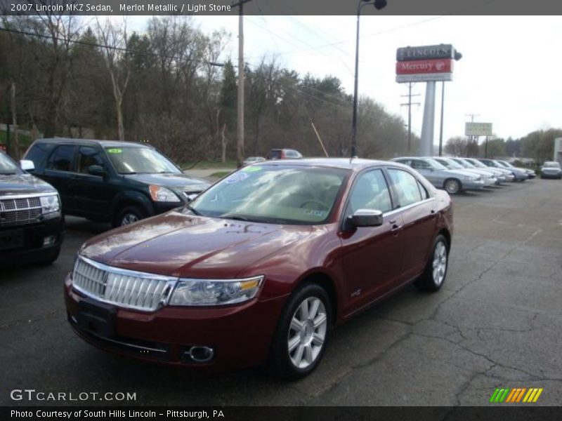 Merlot Metallic / Light Stone 2007 Lincoln MKZ Sedan