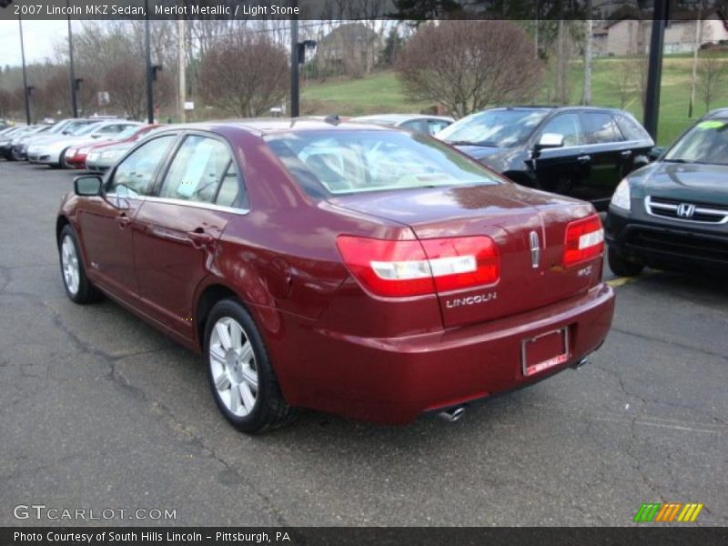 Merlot Metallic / Light Stone 2007 Lincoln MKZ Sedan