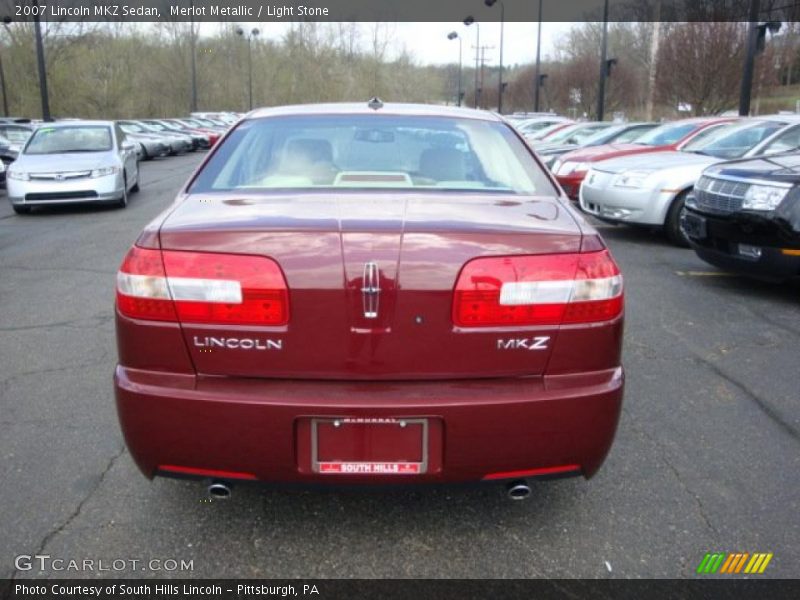 Merlot Metallic / Light Stone 2007 Lincoln MKZ Sedan