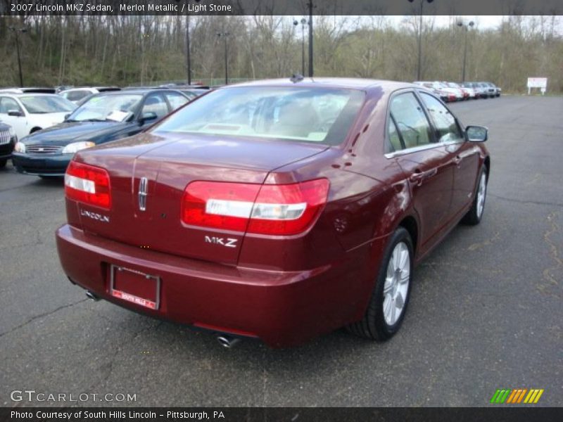 Merlot Metallic / Light Stone 2007 Lincoln MKZ Sedan
